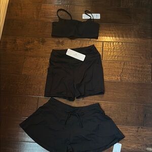 CRZ YOGA 3 pieces Black Bikini Set